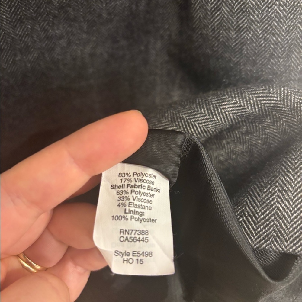J.Crew Gray Herringbone Sheath Dress | Size 4 | Classic Workwear - Picture 4 of 11